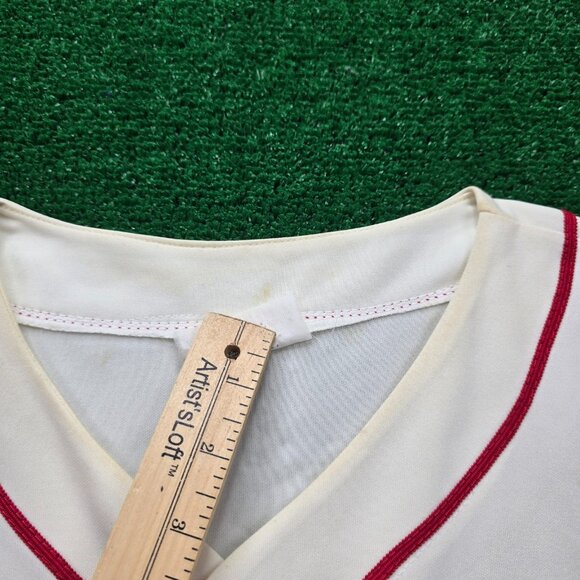 St Louis Cardinals Jersey Mens XL White Beige MLB Baseball Sports Twin Bird #2 - Picture 6 of 15